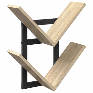 vidaXL Vegghengt Flytende Hylle Sonoma eik 43 x 15 x 47 cm