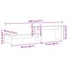 vidaXL TV-benksett Gamle tre 180 x 30 x 43 cm Konstruert tre
