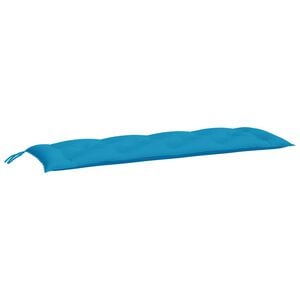 vidaXL Pute til hagebenk lysebl&aring; 150x50x7 cm oxfordstoff