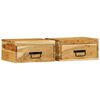 vidaXL Veggmonterte nattbord 2 stk heltre akasie