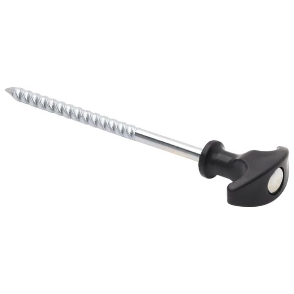 vidaXL Teltplugger 12 stk 17 cm Ø7 mm galvanisert stål