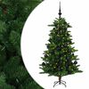 vidaXL Kunstig juletre med kuler 120 cm 150 LED-lys Varmhvit