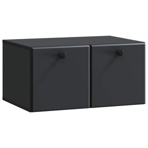 vidaXL Vegghengt TV skap 59,5 x 41 x 30 cm Svart Konstruert tre