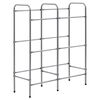 vidaXL Oppbevaringshylle for 6 kasser s&oslash;lv 96x33x116 cm st&aring;l