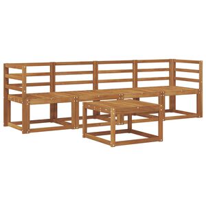 vidaXL Utend&oslash;rs sofa-sett 5 pcs Naturlig