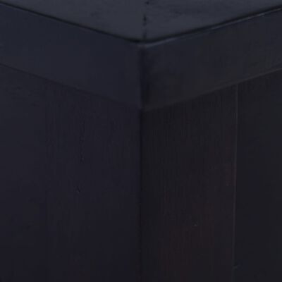 vidaXL Salongbord lys svart kaffe 100x50x30 cm heltre mahogni
