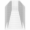 vidaXL Gabion h&oslash;ybed galvanisert st&aring;l 450x90x100 cm