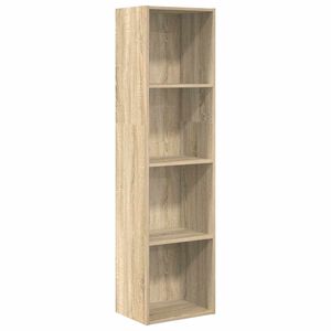 vidaXL Bokhylle sonoma eik 40x30x152 cm konstruert tre