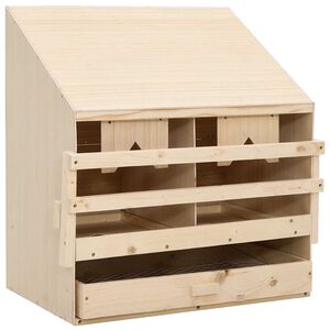 vidaXL Hekkeboks 2 rom 63x40x65 cm heltre furu