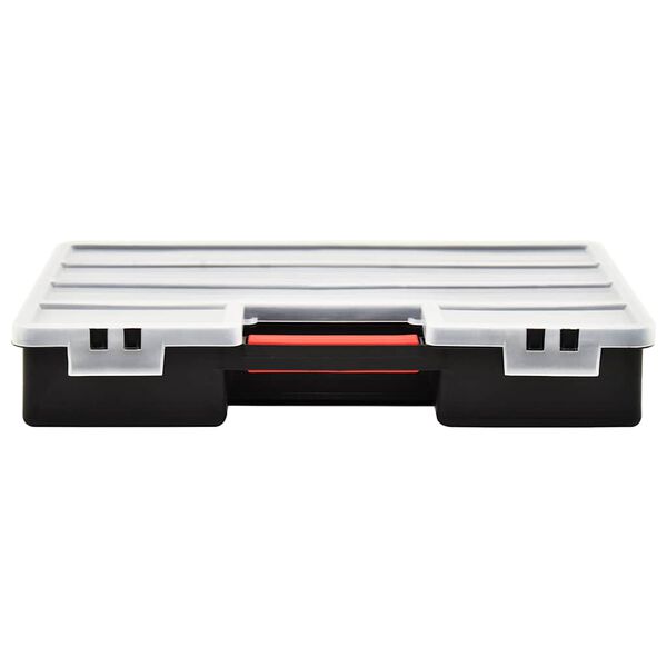 vidaXL Sorteringsbokser 2 stk justerbare avdelere 460x325x80 mm plast