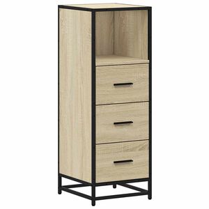 vidaXL Baderomsskap sonoma eik 35x37,5x100 cm konstruert tre