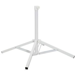 vidaXL Parasol Stativ Hvit St&aring;l for 25-32 mm Stang