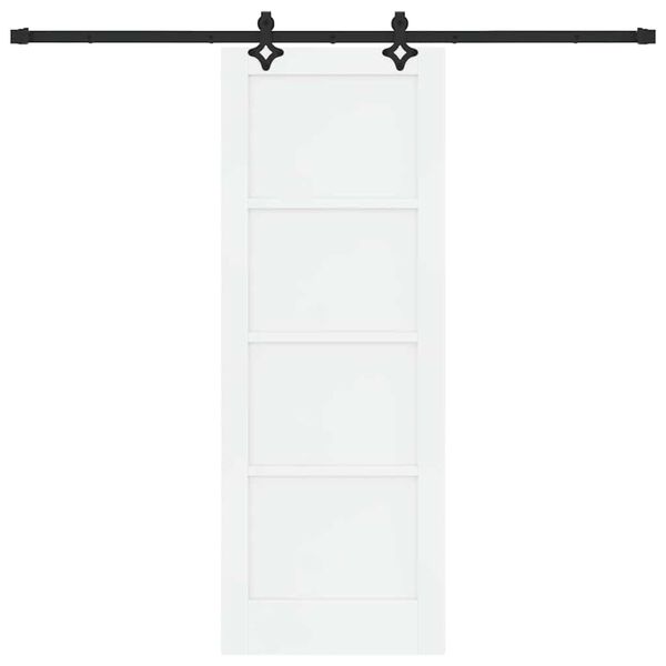 vidaXL Skyved&oslash;r ORKDAL Hvit 73,5 x 198,5 cm Massiv furu