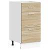 vidaXL Underskap "Lyon" sonoma eik 40x46x81,5 cm konstruert tre