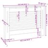vidaXL Radiatordeksel 112x19x81,5 cm MDF