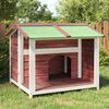 vidaXL Hundekennel mocca 96x87x80,5 cm heltre furu