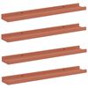 vidaXL Vegghylle 4 stk. R&oslash;d 60 x 9 x 3 cm Konstruert tre