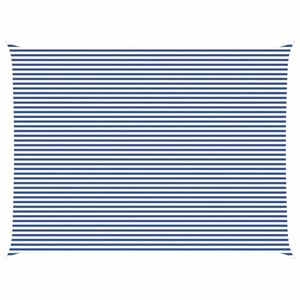vidaXL Solskygge seil Bl&aring; og hvit 8 x 6 m 100% polyester Oxford
