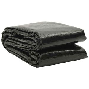 vidaXL Bassengtrekk svart 260x160 cm PE