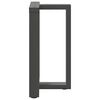 vidaXL Spisebordben T-formet 2 stk antrasitt 50x35x(72-73) cm stål