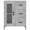 vidaXL Highboard betonggr&aring; 69,5x34x180 cm konstruert tre