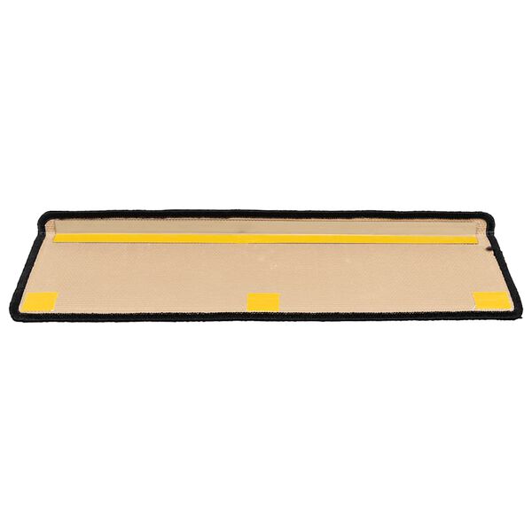 vidaXL Selvklebende trappematter 5 stk 65x21x4 cm svart og gr&aring;