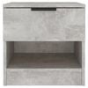 vidaXL Nattbord 2 stk betonggrå konstruert tre