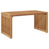 vidaXL Hagesidebord Brun 70 x 37.5 x 35.5 cm Heltre teak