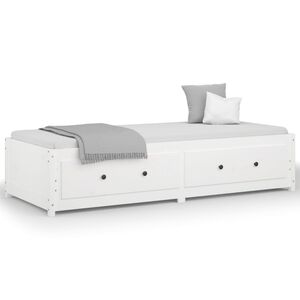 vidaXL Dagseng uten madrass hvit 80x200 cm heltre furu