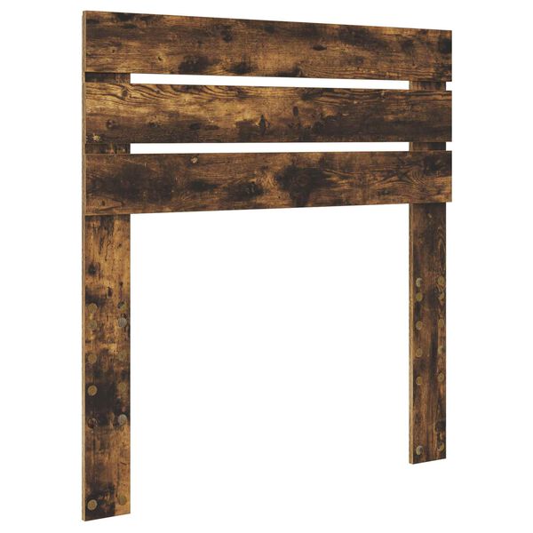 vidaXL Hodegavl med hodegjerde R&oslash;kt eik 75 cm Konstruert tre