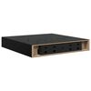 vidaXL Flytende vegghyller 4 stk h&oslash;yglans svart 23x23,5x3,8 cm MDF