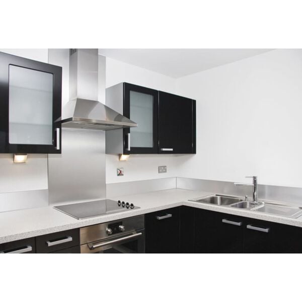 Nordlinger Sprutplate 60x70 cm rustfritt st&aring;l s&oslash;lv