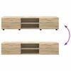vidaXL TV-benksett med skuff med hylle Sonoma eik Konstruert tre
