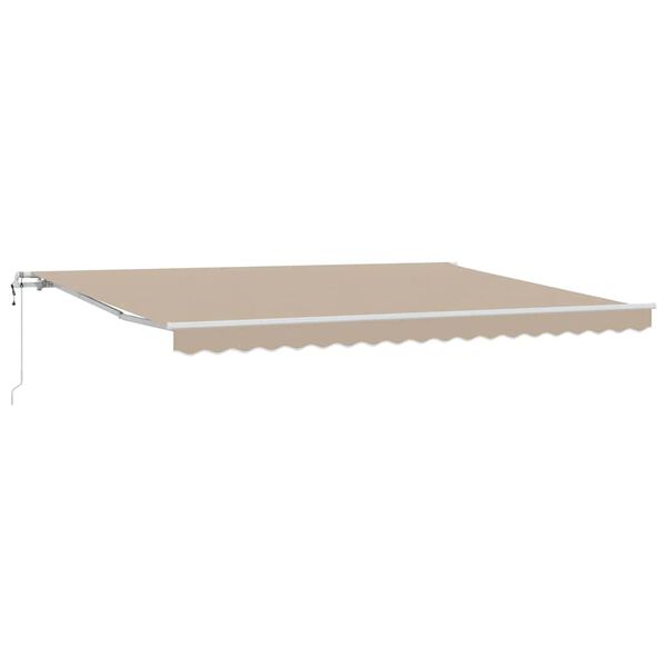vidaXL Innvendbar Markise Beige 450 × 300 cm Stoff og stål