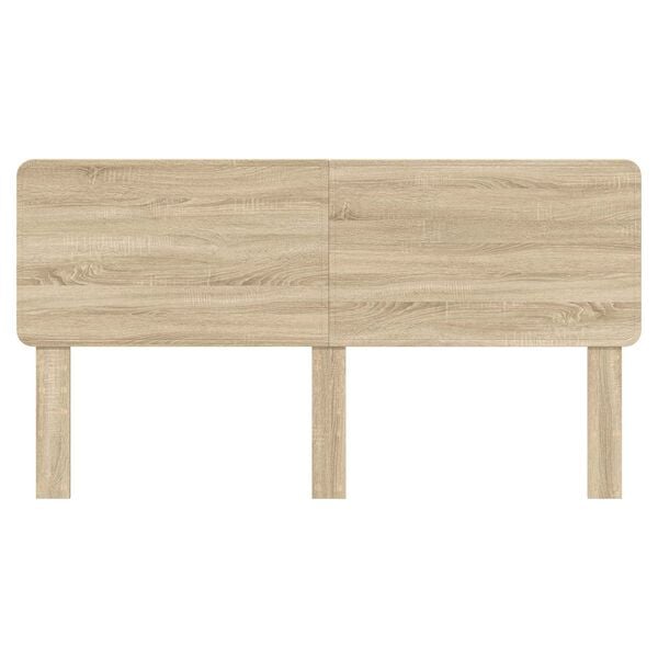 vidaXL Hodegavl med hodegjerde Sonoma eik 200 cm Konstruert tre