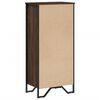 vidaXL Bokhylle brun eik 50x31x106 cm konstruert tre