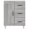 vidaXL Highboard gr&aring; sonoma 69,5x34x180 cm konstruert tre