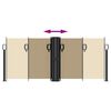 vidaXL Uttrekkbar sidemarkise 100x600 cm beige