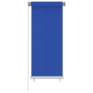 vidaXL Utend&oslash;rs rullegardin 65 (B) x 140 (H) cm bl&aring; HDPE