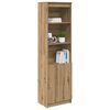 vidaXL Highboard artisan eik 50x35x180 cm konstruert tre