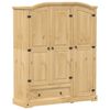 vidaXL Garderobe Corona 151,5x52x186 cm heltre furu