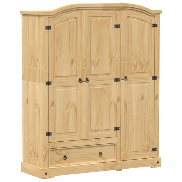 vidaXL Garderobe Corona 151,5x52x186 cm heltre furu
