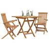 vidaXL Hage Spisegruppe 3 pcs Brun Heltre teak