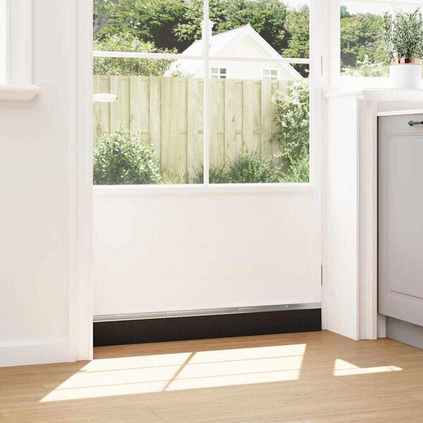 vidaXL Skru-p&aring; d&oslash;rb&oslash;rste tetninger 12 pcs s&oslash;lv 100 cm