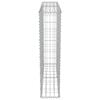 vidaXL Gabion med deksler galvanisert st&aring;l 100x20x100 cm