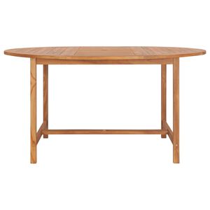 vidaXL Hagebord 150x76 cm heltre teak