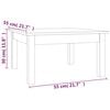 vidaXL Salongbord svart 55x55x30 cm heltre furu