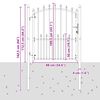 vidaXL Gjerdeport med spisser Svart 100 x 125 cm Pulverlakkert st&aring;l