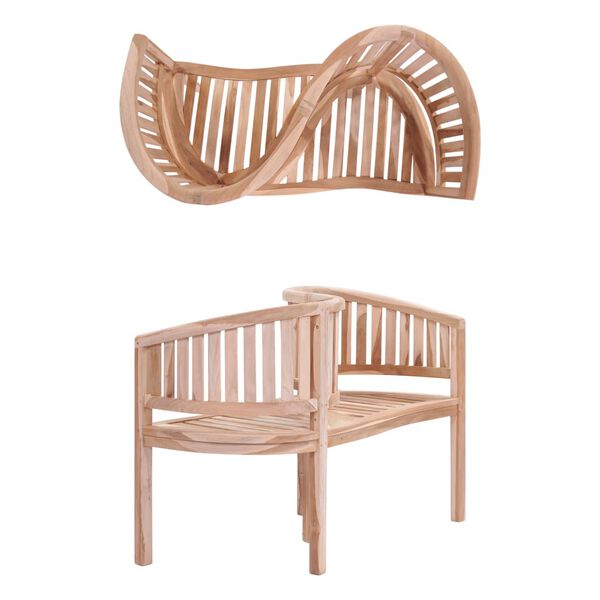 vidaXL Hagebenk 120 cm heltre teak