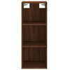 vidaXL Highboard brun eik 34,5x34x180 cm konstruert tre